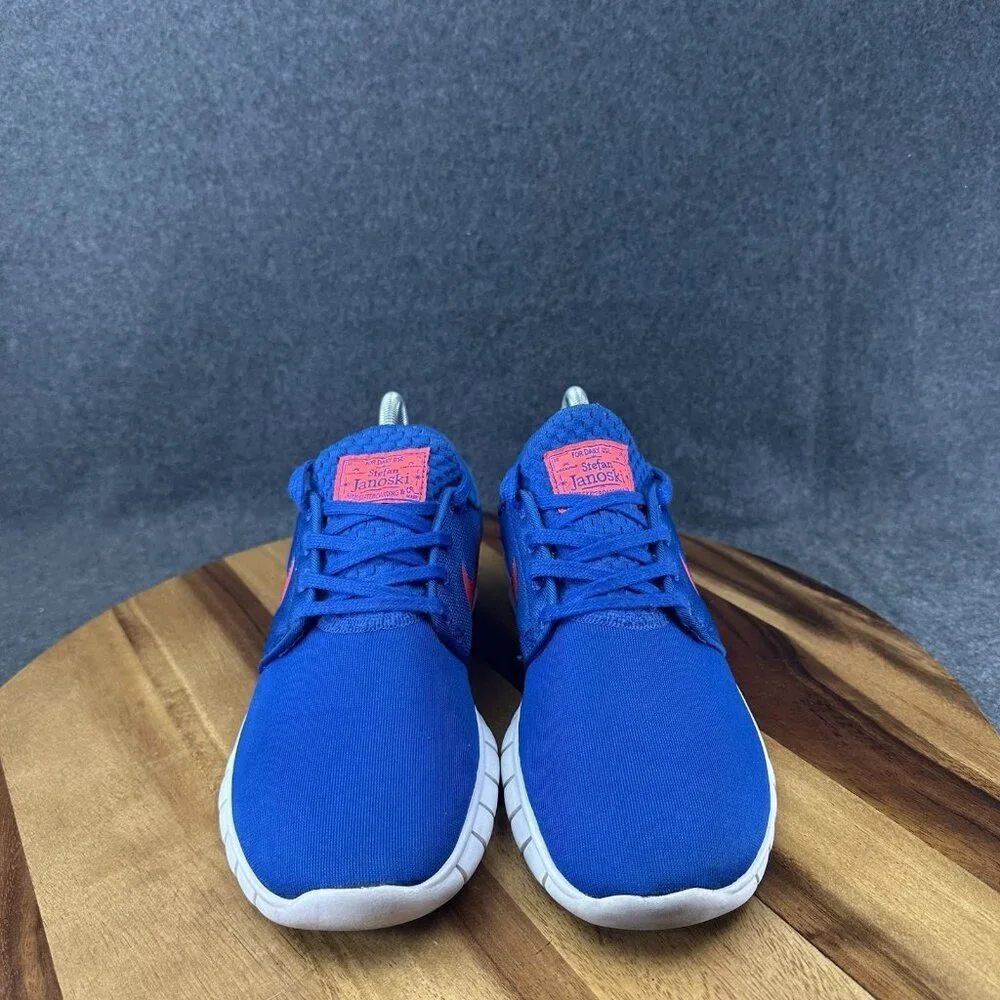 Nike Stefan Janoski Max Running Shoes Men Size 7.5 Blue White Comfort Sneakers
